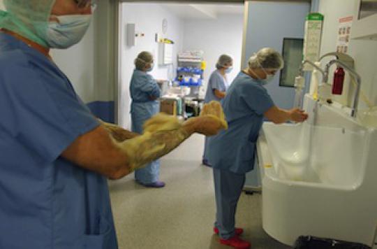 A chip to monitor hand washing in hospitals