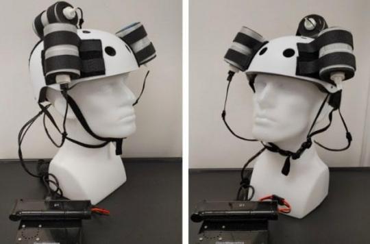 This revolutionary helmet markedly reduced a brain tumor