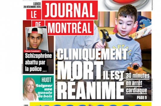 Quebec: Liam, 4, survives 30 minutes of cardiac arrest