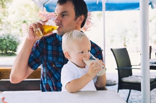 The alcohol consumption of the father has consequences for the child