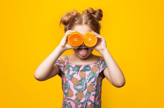 Eating fruits and vegetables makes children happier