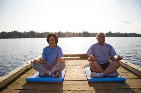 Meditation is said to slow down the aging of the brain